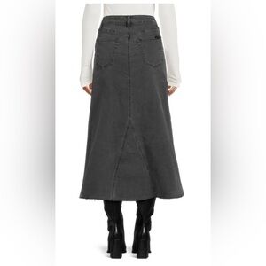 Joe’s Jeans:  Faded Denim Midi A-Line Skirt